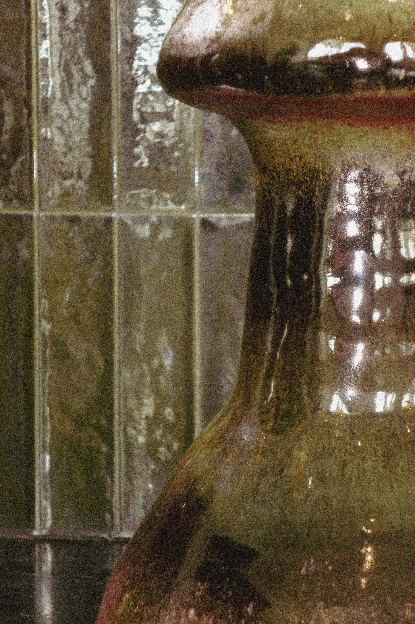 MCM Drip Glaze Sculpture