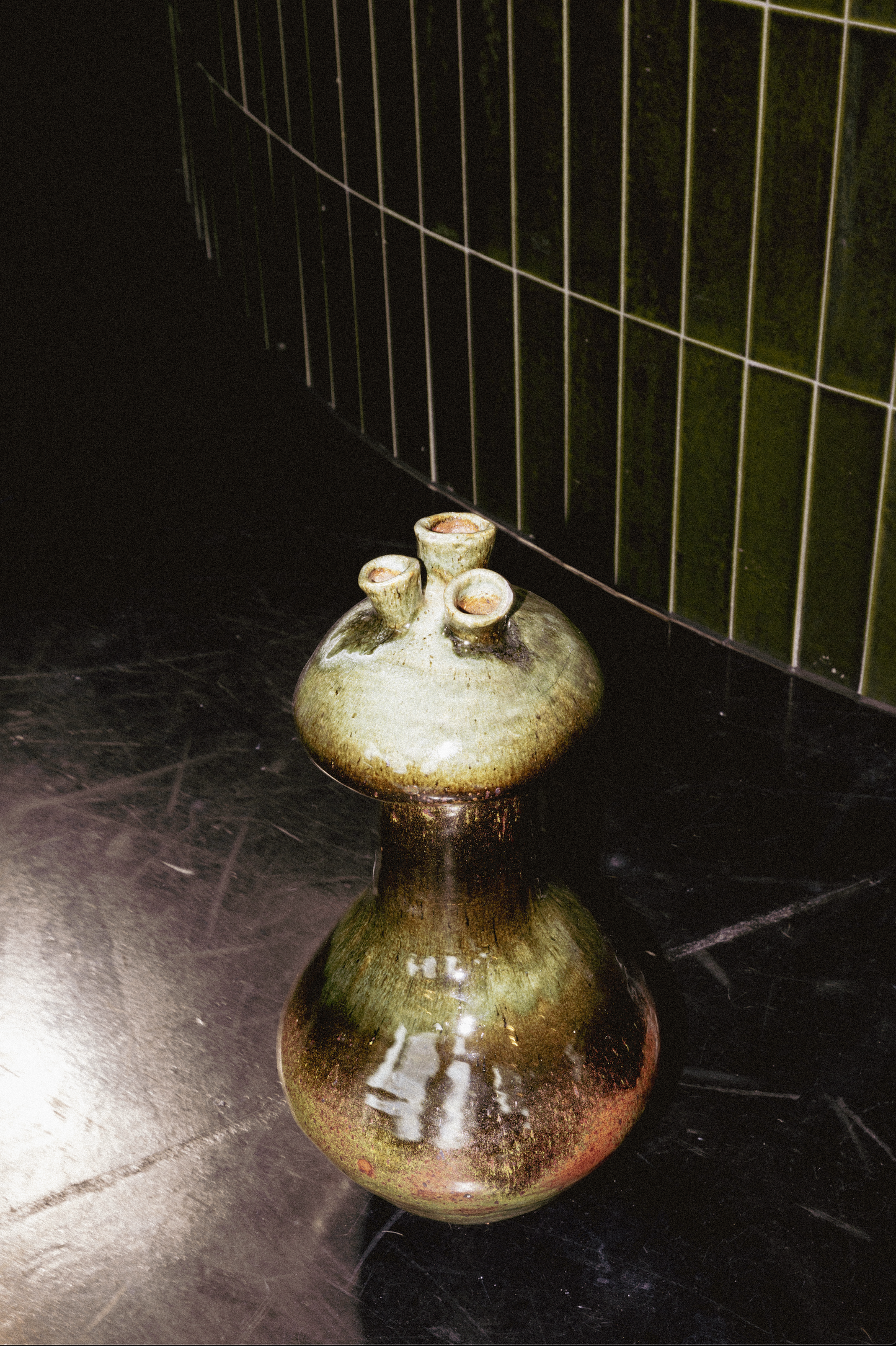 MCM Drip Glaze Sculpture