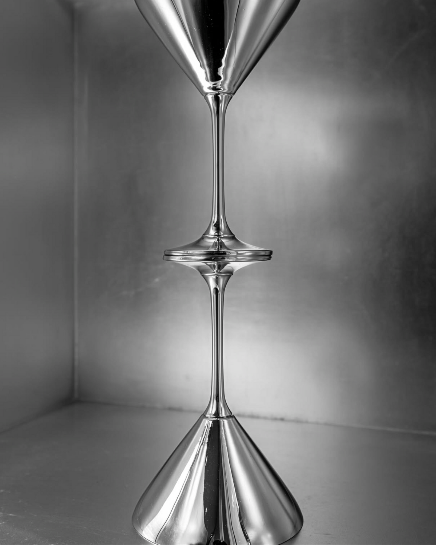 Chrome Martini Glass