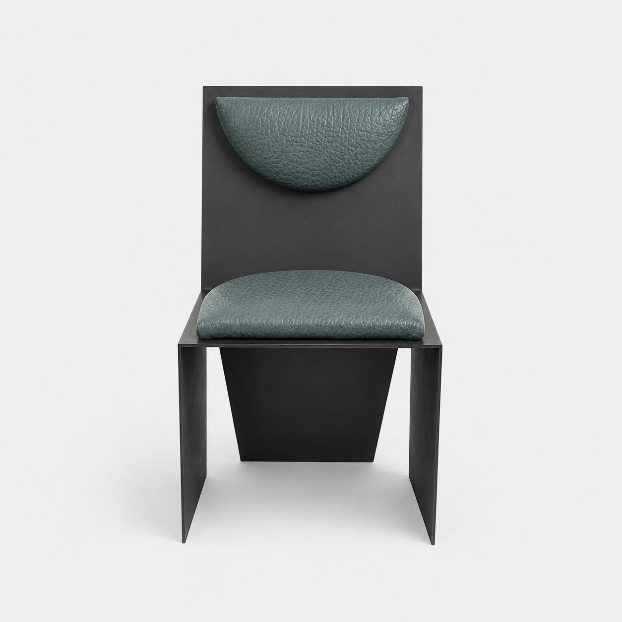 Bronze and Ostrich Leather Accent Chair