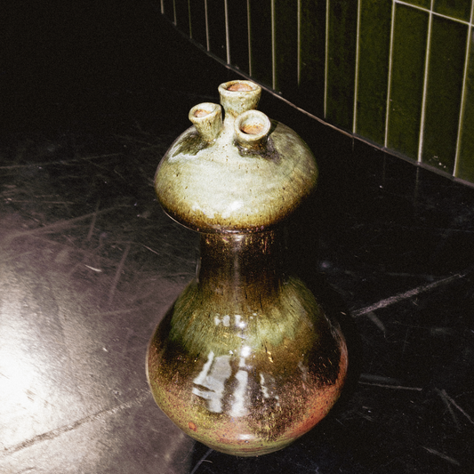 MCM Drip Glaze Sculpture